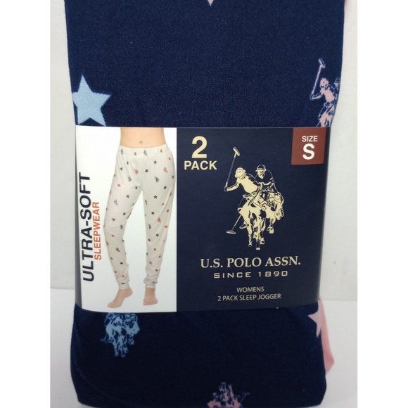 U.S. Polo Assn. Womens Ultra Soft Sleepwear 2 Pack Sleep Joggers Size Small NEW - Picture 5 of 5